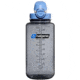 Nalgene Wide Mouth On The Fly Sustain Water Bottle, 16 oz, Gray with Seaport Cap, 32oz, 1791-2005