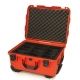 Nanuk 950 Protective Case w/Padded Divider, Orange, Large, 950S-020OR-0A0