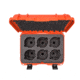 Nanuk Case 918 w/foam insert for 6 Lens, Orange, Medium, 918S-080OR-0A0-19337
