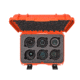 Nanuk Case 918 w/foam insert for 6 Lens, Orange, Medium, 918S-080OR-0A0-19337