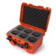 Nanuk Case 918 w/foam insert for 6 Lens, Orange, Medium, 918S-080OR-0A0-19337