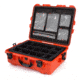 Nanuk 945 Pro Photo Camera Case Kit w/Lid Organizer / Padded Divider, Orange, Large, 945S-060OR-0A0