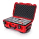 Nanuk 935 Protective Case w/Padded Divider, Red, Large, 935S-020RD-0A0