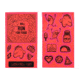 Nathan Reflective Sticker Pack - Aliens, Hi/Viz Pink, NS2068-0118-00