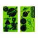 Nathan Reflective Sticker Pack - Aliens, Hi/Viz Yellow, NS2068-0119-00