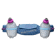 Nathan Trail Mix Plus Insulated 2, Hydration Belt, Quiet Harbor/Cerulean/Purple Cactus, NS4643-0421-00