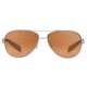 Native Eyewear Haskill Sunglasses, Chrome/Maple Tort/Light Grey Frame, Brown Lens, Polarized, 164 378 524