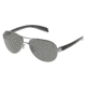 Native Eyewear Haskill Sunglasses, Chrome/Iron/Gray Frame, Gray Lens, Polarized, 164 377 523