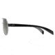Native Eyewear Haskill Sunglasses, Chrome/Iron/Gray Frame, Gray Lens, Polarized, 164 377 523