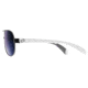 Native Eyewear Haskill Sunglasses, Gunmetal/White/Grey Frame, Blue Reflex Lens, Polarized, 164 380 526