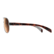 Native Eyewear Haskill Sunglasses,Chrome/Maple Tort/Light Grey Frame,Brown Lens,Polarized,164 378 524