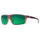 Native Eyewear Sidecar Sunglasses,Maple Tort Frame,Green Reflex Lens,Polarized,158 342 529