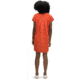 Nau Short Sleeve Flaxible Mod Dress - Women's, Terracotta, Large, 727W01-662-L