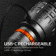 Nebo Davinci Rechargeable Handheld Flashlight, 18000 Lumens, NEB-FLT-1015