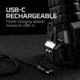 Nebo Luxtreme SL25 Rechargeable 1/4 Mile Beam Spotlight, Black/Grey, NEB-SPT-1002