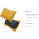 NEMO Equipment 2025 Fillo Backpacking /Camping Pillow, Mango / Golden Oak, 811666035998