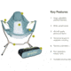 NEMO Equipment 2025 Stargaze Reclining Camp Chair, Silt / Citron, 811666036834
