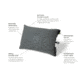NEMO Equipment Fillo Pillow, Goodnight Gray, 811666031204