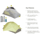 NEMO Equipment Mayfly OSMO Tent, Citron / Mango, 2P, 811666034878