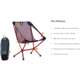 NEMO Equipment Moonlite Reclining Camp Chair, Deep Claret, 811666036131