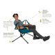 NEMO Equipment Stargaze Camp Chair, Neptune/Smoke, 811666030689