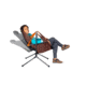 NEMO Equipment Stargaze Recliner Luxury Camping Chair, Oxide, 811666032768