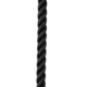 New England Ropes 1/2&quot; X 35' Premium Nylon 3 Strand Dock Line - Black 76620