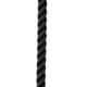 New England Ropes 3/4" X 35' Premium Nylon 3 Strand Dock Line - Black, C6054-24-00035