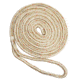 New England Ropes 3/4in Double Braid Dock Line - White/Gold w/Tracer - 35ft, C5059-24-00035