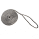 New England Ropes 3/8in x 15ft Nylon Double Braid Dock Line - Grey, Grey, 5058-12-00015