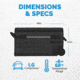 NewAir 115 Qt Portable 12v/24v Electric Fridge/Freezer, Black, NPR122GA00