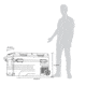 NewAir 115 Qt Portable 12v/24v Electric Fridge/Freezer, Black, NPR122GA00