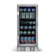 NewAir 15in Built-in Beverage Fridge - 96 Cans, Black / Stainless Steel, ABR-960