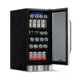 NewAir 15in Built-in Beverage Fridge - 96 Cans, Black / Stainless Steel, ABR-960