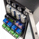 NewAir 15in Built-in Beverage Fridge - 96 Cans, Black / Stainless Steel, ABR-960