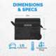 NewAir 48 Qt. Portable 12v/24v Electric Fridge/Freezer, Black, NPR048GA00