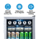 NewAir Can Freestanding Beverage Fridge - 126 Cans, Black / Stainless Steel, AB-1200