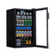 NewAir Can Freestanding Beverage Fridge - 126 Cans, Black / Stainless Steel, AB-1200