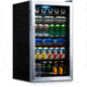 NewAir Can Freestanding Beverage Fridge - 126 Cans, Black / Stainless Steel, AB-1200