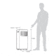 NewAir Compact Portable Air Conditioner, White, 8,000 BTUs, NAC08KWH01
