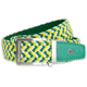 Nexbelt Braided Augusta Golf Belt, Green/White/Yellow, PCD9466