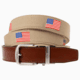 Nexbelt Embroidered USA Belt, Tan/Blue, Up to 50 Waist, CEP2272