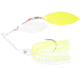 Nichols Lures Pulsator Metal Flake Spinnerbait, White &amp; Chartreuse, 1/2oz, 20-12