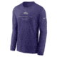Nike Baltimore Ravens Team Issue Nike Mens Dri-FIT NFL Long-Sleeve T-Shirt in Purple 02EW52M8G-ZSZ, Purple, XL, male, 1016031183-00199138527906