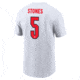 Nike John Stones England Nike Mens Soccer T-Shirt in White M11332P375FNJS-WHT, White, L, male, 1016091463-00198993291717