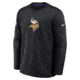 Nike Minnesota Vikings Sideline Coaches Nike Mens Therma-FIT NFL Long-Sleeve T-Shirt in Black 03BR091N9M-MXW, Black, XL, male, 1016100851-00199296661726