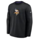 Nike Minnesota Vikings Sideline Coaches Nike Mens Therma-FIT NFL Long-Sleeve T-Shirt in Black 03BR091N9M-MXW, Black, M, male, 1016100851-00199296661702