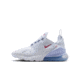 Nike Nike Air Max 270 Big Kids Shoes in White 943345-128, White, 6.5Y, unisex, 1015882982-00198729257765