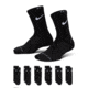 Nike Nike Kids Dri-FIT Elevated Everyday Crew Socks 6 Pairs in Black BN1369-023, Black, 5-7, male, 1016005734-00199012591566