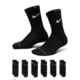 Nike Nike Kids Dri-FIT Elevated Everyday Crew Socks 6 Pairs in Black BN1369-023, Black, 4-5, male, 1016005734-00199012591559